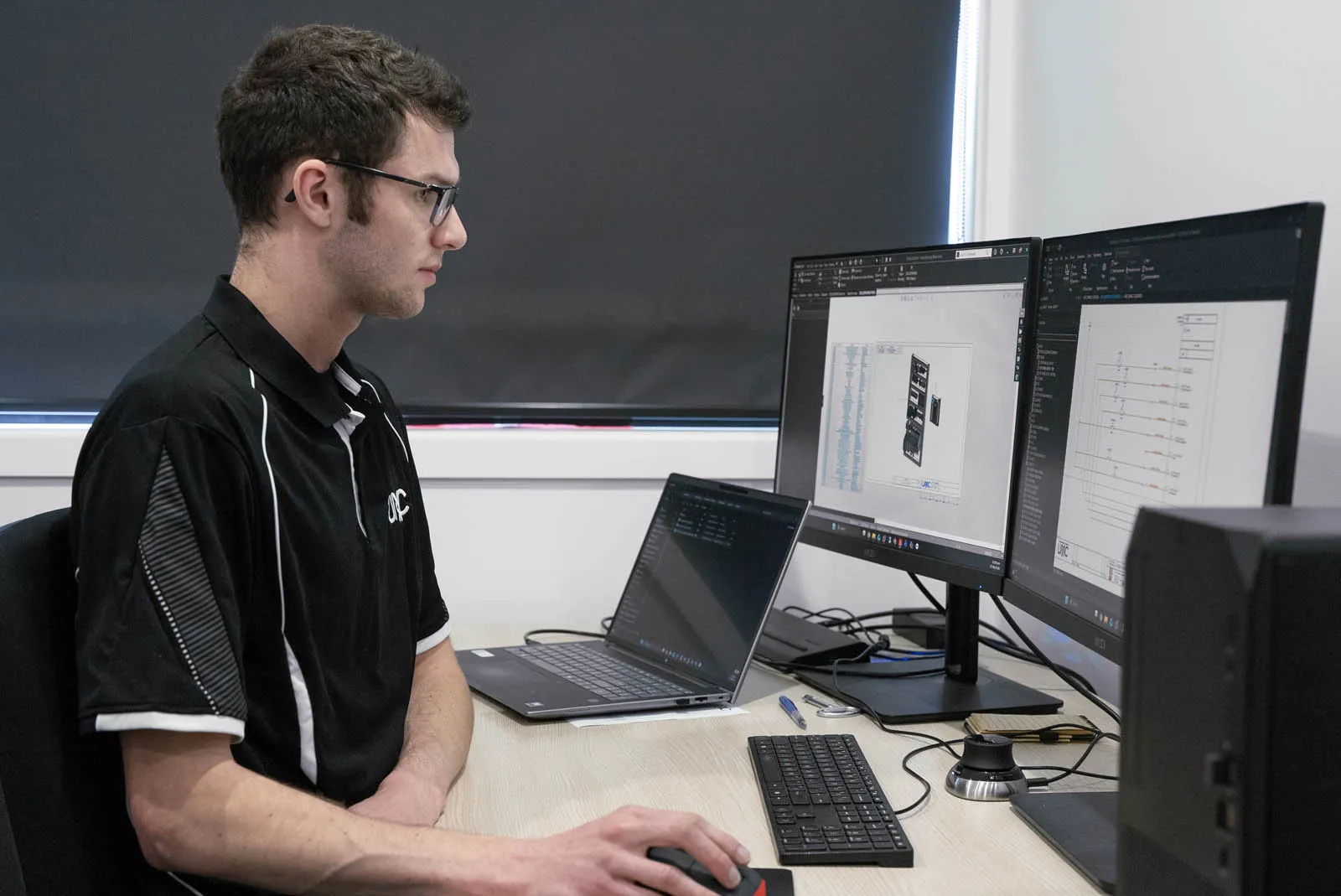 UMC Innovation team member at work in the production facility